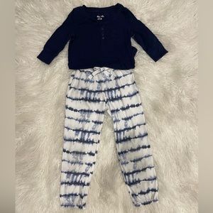 Cute Gap kids cotton pants pried with matching blue shirt